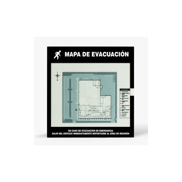 Accuform EMERGENCY EVACUATION SIGNS MAP SHDTA235 SHDTA235 - main